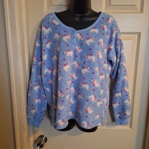 Muk luks two piece graphic night suit size large